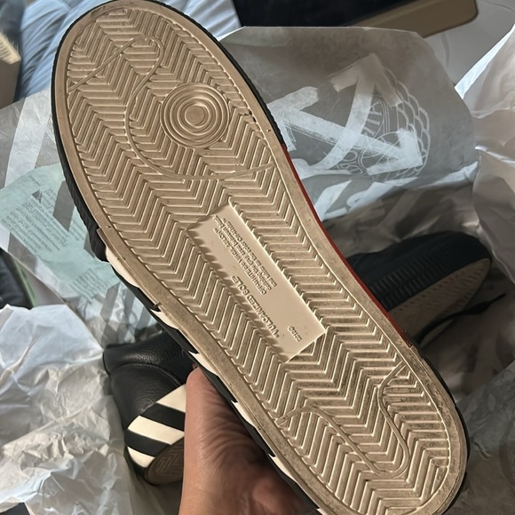 OFF White Virgil Abloh Low Vulcanized Black Sneakers. Nearly new. Size 45. - Picture 11 of 16